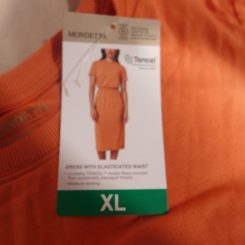 6271 - Large quantity of Mondetta dresses with elasticated waist Orange, black and beige, various sizes wit... 