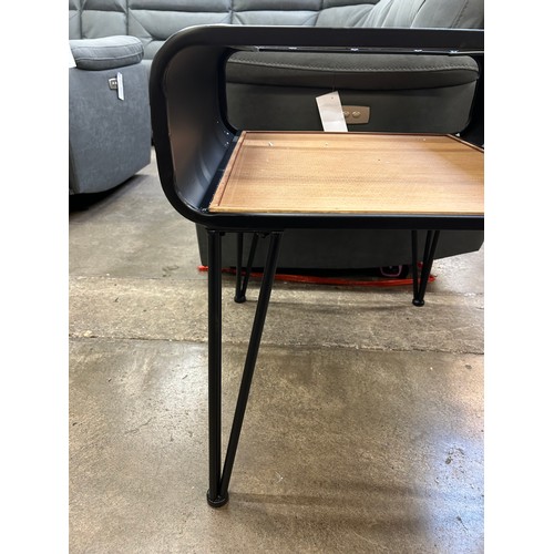 3188 - A glass topped side table