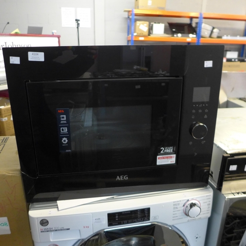 4104 - AEG Built in Microwave (Crack to glass), original RRP £200 + Vat *This lot is subject to Vat