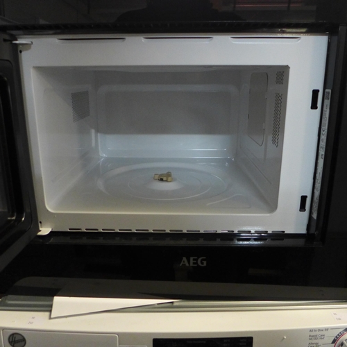 4104 - AEG Built in Microwave (Crack to glass), original RRP £200 + Vat *This lot is subject to Vat