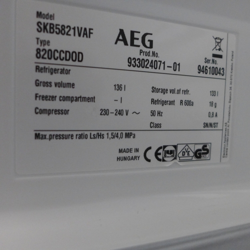 4111 - AEG Built Under Fridge (Door requires attention), original RRP £333.33 + Vat *This lot is subject to... 