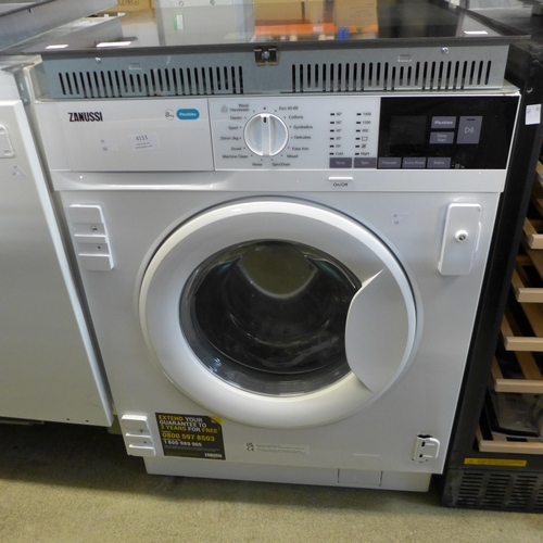 4113 - Zanussi Integrated Flextime Washing Machine 8kg ,original RRP £540.83 + Vat *This lot is subject to ... 