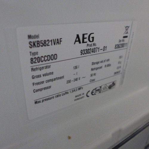 4120 - AEG Built Under Fridge ,original RRP £333.33 + *This lot is subject to Vat