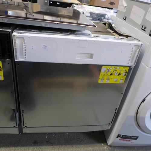 4122 - Zanussi Fully Integrated Sliding Hinge Dishwasher ,original RRP £357.5 + Vat *This lot is subject to... 