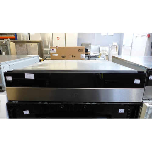 4125 - AEG Stainless Steel with Black Glass Warming Drawer ,original RRP £399.17 + Vat  *This lot is subjec... 