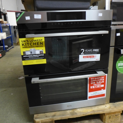 4180 - AEG Built Under Double Oven ,original RRP £832.5 + Vat *This lot is subject to Vat