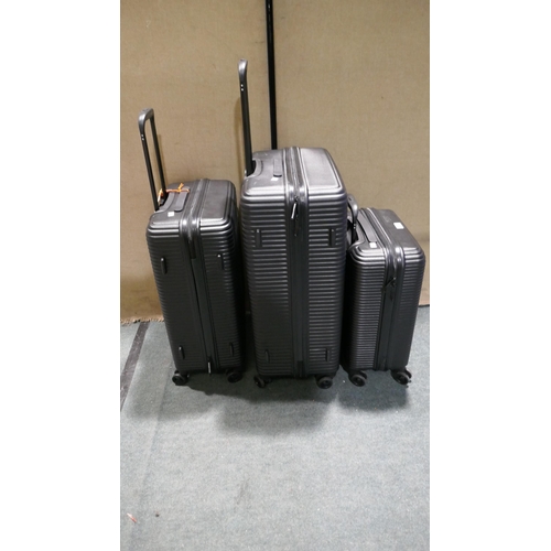 6009 - Superdry 3 piece Luggage set (Large has wheel damage) Original RRP £149.99 + Vat  (345-665) *This lo... 