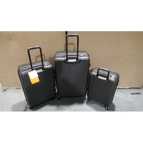 6009 - Superdry 3 piece Luggage set (Large has wheel damage) Original RRP £149.99 + Vat  (345-665) *This lo... 