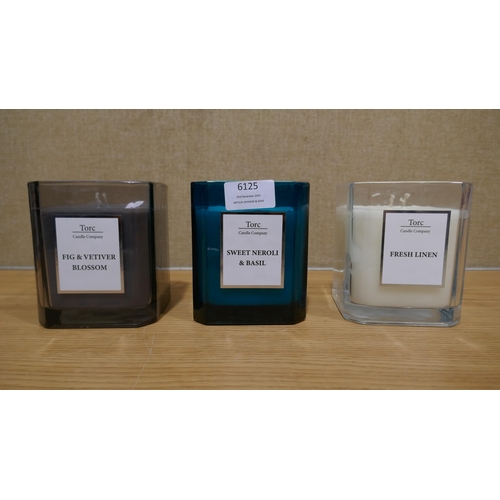 6125 - Three Torc Fragrance Candles (345-150) *This lot is subject to Vat