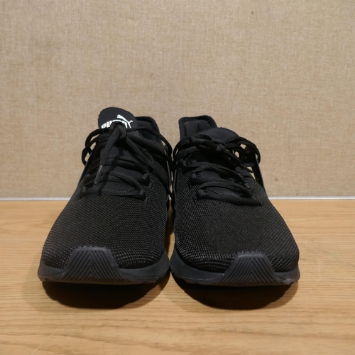 6128 - A pair of Puma Electron Street C Black trainers with box, Size UK11 (345-696) *This lot is subject t... 