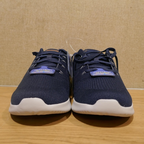 6131 - A pair of Men's Navy Skechers trainers with box, Size UK10 (345-699) *This lot is subject to Vat