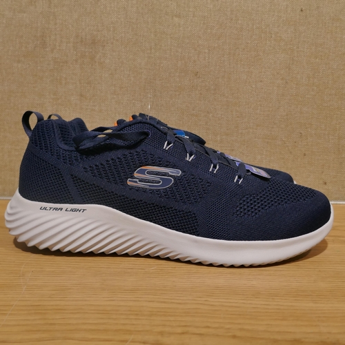 6131 - A pair of Men's Navy Skechers trainers with box, Size UK10 (345-699) *This lot is subject to Vat