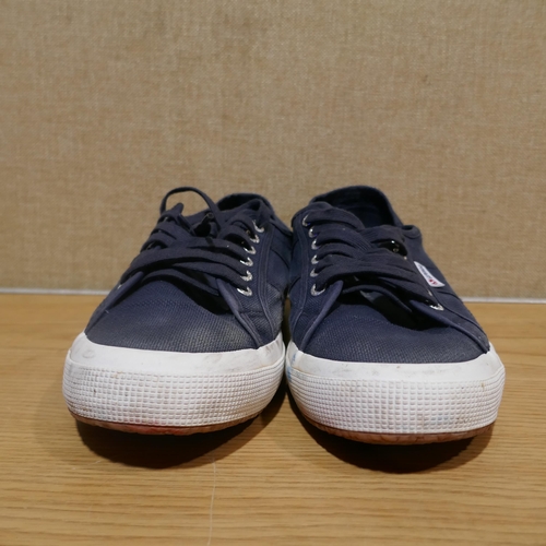 6135 - A pair of Superga Blue trainers, Size UK9.5 (345-703) *This lot is subject to Vat