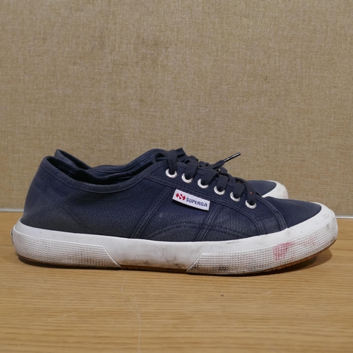 6135 - A pair of Superga Blue trainers, Size UK9.5 (345-703) *This lot is subject to Vat