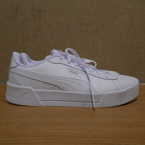 6139 - Puma C Crew snake white trainers UK size 6 (340) *This lot is subject to Vat