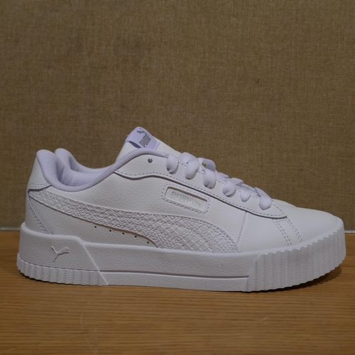 6143 - A pair of Puma C Crew Snake White trainers with box, Size UK5.5 (345-706) *This lot is subject to Va... 