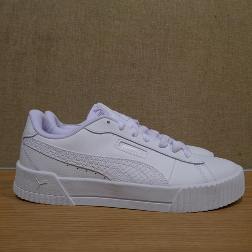 6144 - A pair of Puma C Crew Snake White trainers with box, Size UK6 (345-707) *This lot is subject to Vat