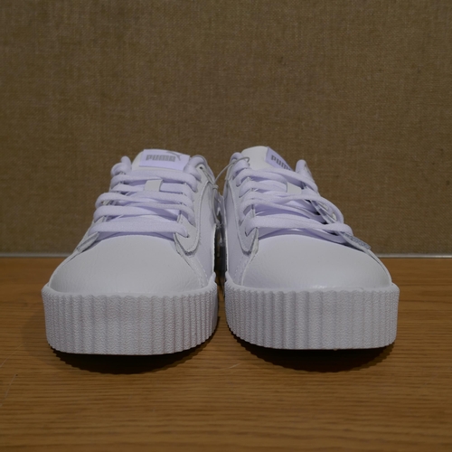 6146 - A pair of Puma C Crew Snake White trainers with box, Size UK4 (345-709) *This lot is subject to Vat