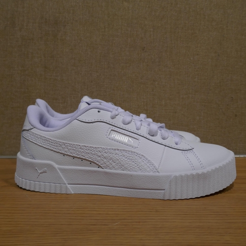 6146 - A pair of Puma C Crew Snake White trainers with box, Size UK4 (345-709) *This lot is subject to Vat