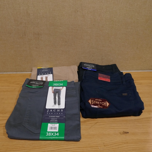 6149 - Jachs mens trousers x 9. Various sizes, styles and colours with tags (340) *This lot is subject to V... 