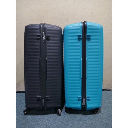 6158 - Two American Tourister Jet Driver Large luggage cases - both damaged (345-103,380) *This lot is subj... 