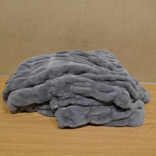 6168 - Lovables Comfy Blanket & Plush and a Textured Fur Throw (345-677,681) *This lot is subject to Vat