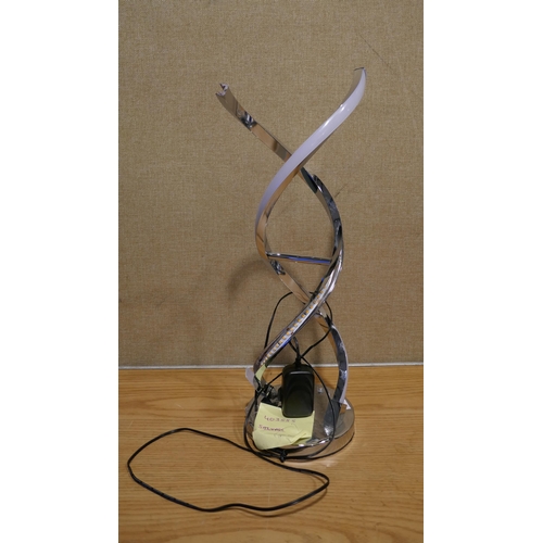 6170 - Polti Vaporetto Sv440 Steam Cleaner and an Artika Led Swirl Chrome Table Lamp (345-631,656) *This lo... 