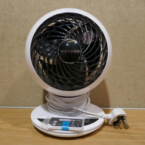 6184 - Iris Woozoo 5 Speed Fan with Remote and box  (345-123) *This lot is subject to Vat