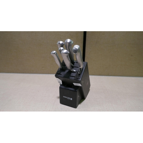 6062 - Sabatier Knife Block (Knives missing) (345-408) *This lot is subject to Vat