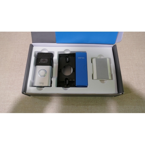 6064 - Ring Video Doorbell 3 With Chime Video (345-55) *This lot is subject to Vat