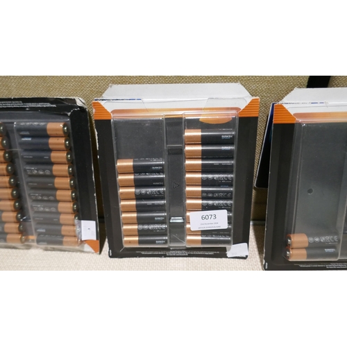 6073 - Quantity of Duracell AA Optimum Batteries (345-395-398) *This lot is subject to Vat