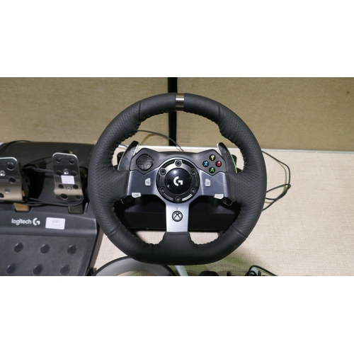 6082 - Logitech G920 Xbox Steering Wheel And Pedals and Astro gaming headset  (X/S/One/Pc), Original RRP £1... 