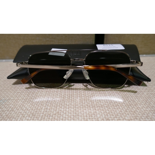 6115 - Dunhill Silver Metal Sunglasses (345-77) *This lot is subject to Vat