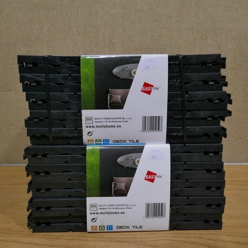 6202 - Two packs of Mosaic Graphite  Easy Tile Deck Tiles (345-635,636) *This lot is subject to Vat