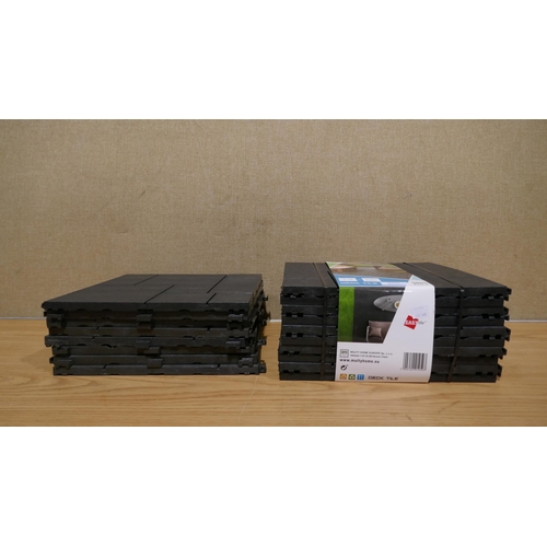 6210 - Mosaic Graphite Easy Tile Deck Tiles (345-639,640) *This lot is subject to Vat