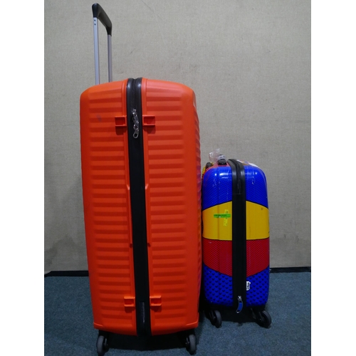 6216 - American Tourister Jet Driver Large Luggage case and a Disney Carry On Hardside Spinner Suitcase (34... 