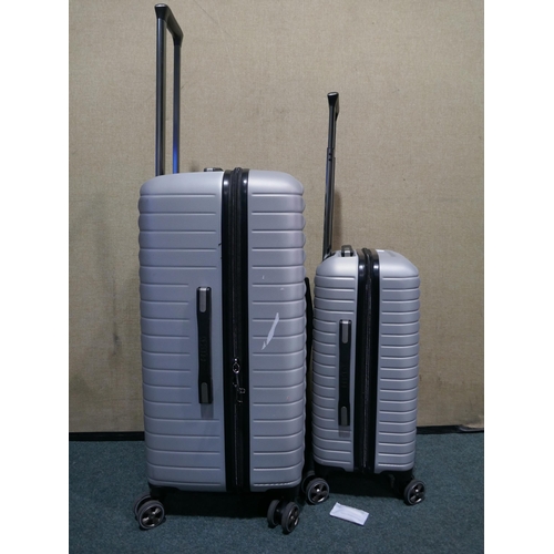 6217 - Delsey Luggage Silver 2 Piece Trunk Set , Original RRP £119.99 + Vat  (345-121) *This lot is subject... 