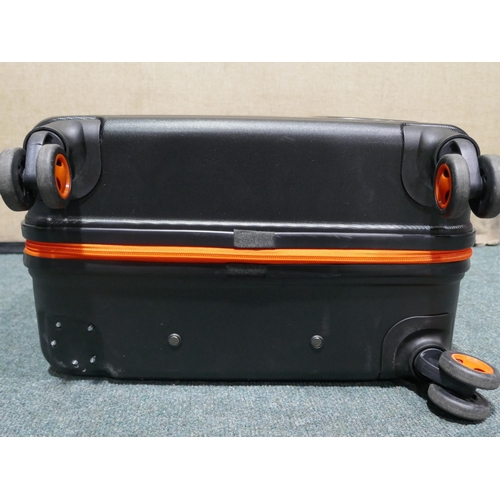 6219 - Superdry Luggage Black 3 piece set - one missing wheel, Original RRP £149.99 + Vat  (345-664) *This ... 