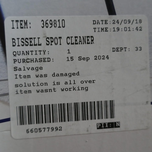 6221 - Bissell Spot Cleaner - model no - 36981, Original RRP £99.99 + Vat  (345-342) *This lot is subject t... 