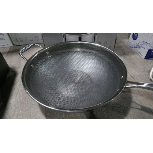 6243 - Pro Steel Cookware- incomplete and a Pro Steel 24cm Saucepot Cookware, Original RRP £269.99 + Vat  (... 