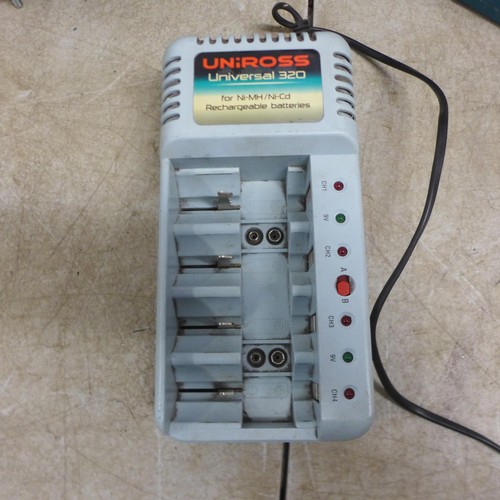 5055 - A Clarke Metal Worker CBG65B bench grinder/finisher and a Parkside PDOS 200C2 twin head bench grinde... 