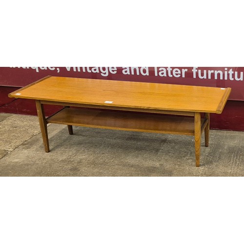 6 - A teak rectangular coffee table