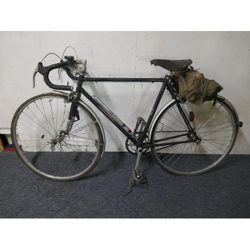 8035 - A vintage Paragon 531 tube framed road bike equipped with mud guards, saddle bag, bike pump and drop... 