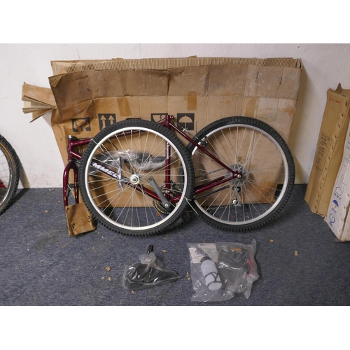 8070 - A boxed Alpine radiant Bordoux 18-speed mountain bike