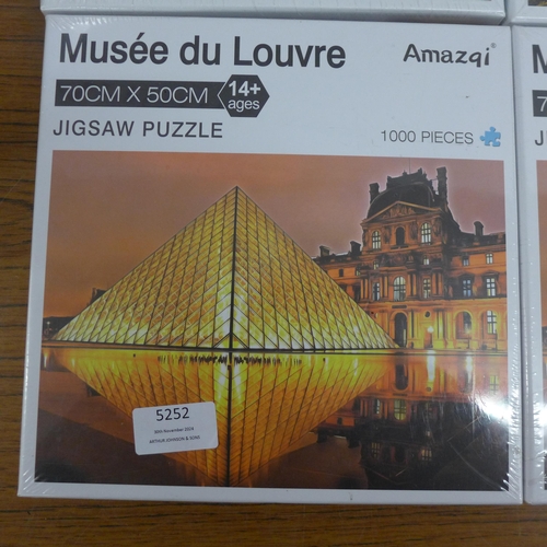 5252 - 6 assorted 1000 piece jigsaw puzzles, sealed