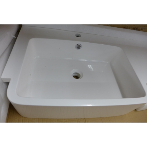 5264 - An Isocast 1200 standard depth vanity basin sink in box