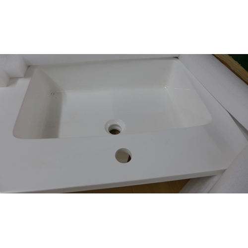 5265 - An Isocast 1200 standard depth vanity basin sink in box