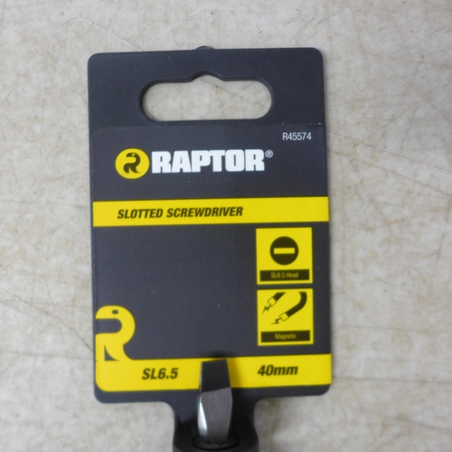 5005 - Approximately 25 Raptor slotted screwdrivers