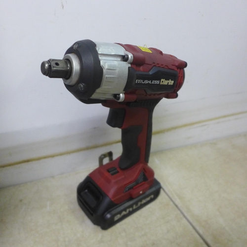 5009 - 3 cased tools - a Clarke CIR18LIC 2AH cordless impact driver with two batteries and charger, a Dreme... 