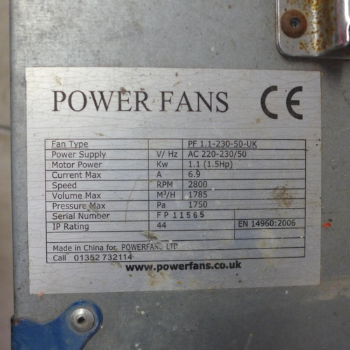 5015 - An industrial 110v power fan for bouncy castles